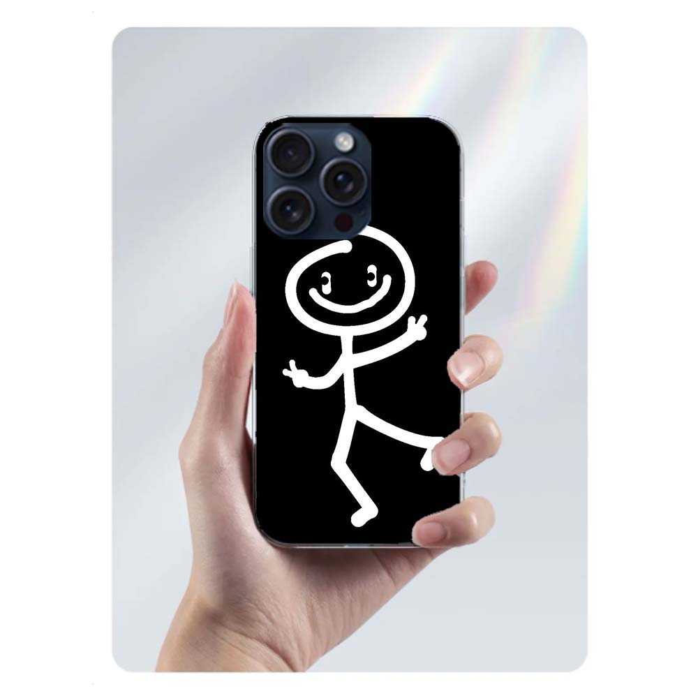 Funny Cute Cartoon Matchman Clear Phone Case For Iphone 17 Air 16 Pro Max 15 Pro 14 Plus 17E 16E 11 13 12 Mini Cover Cases Funda