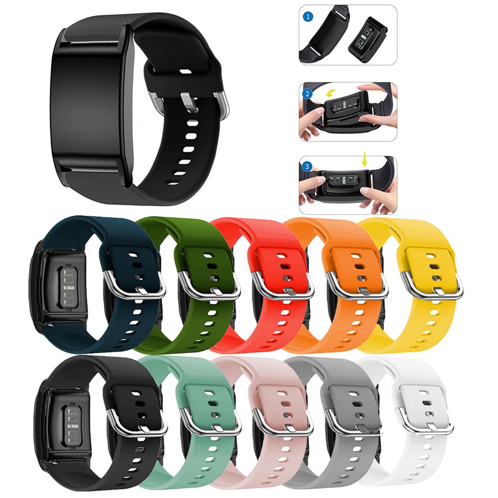 Tear Proof Fashion Comfortable Soft Silicone Bracelets Straps Replace Belt For  4.0 Adjustable Oil Proof Wriststrap