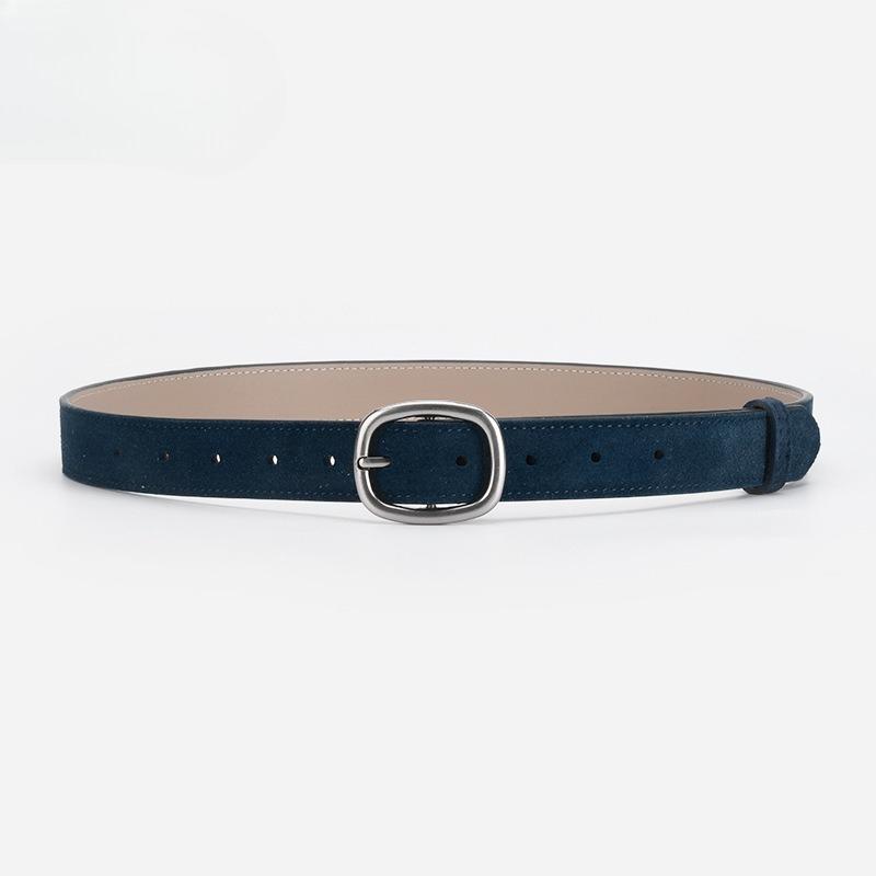 

Retro Belt Women s Dress Pants Decoration Fashionable Simple High-end Reverse Velvet Leather Pin Buckle Belt for Women 105cm