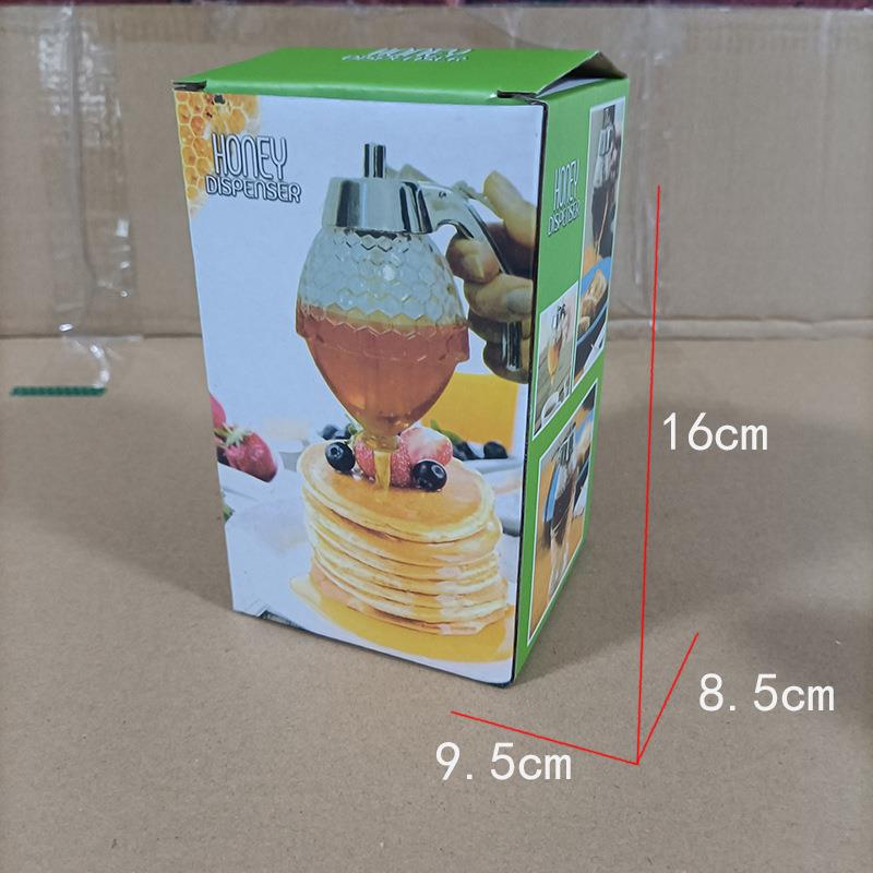 Crystal Diamond Honey Squeeze Bottle Honey Seasoning Bottle Press Type Jam Salad Packing Plastic Bottle Syrup Funnel Pot