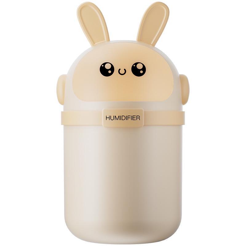 

Портативный мультяшный USB мини-увлажнитель с цветной подсветкой для дома или автомобиля бежевый/жёлтый