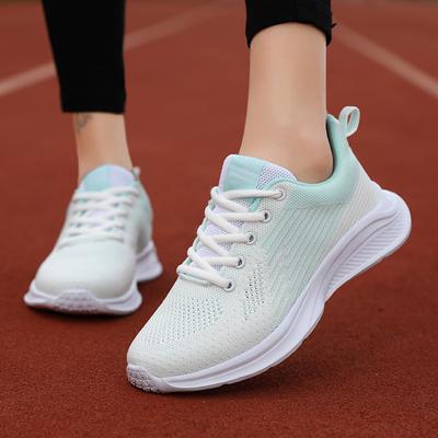 New Spring and Summer Ladies Mesh Sneakers Flat Lightweight White Sneakers Casual Sports Running Shoes