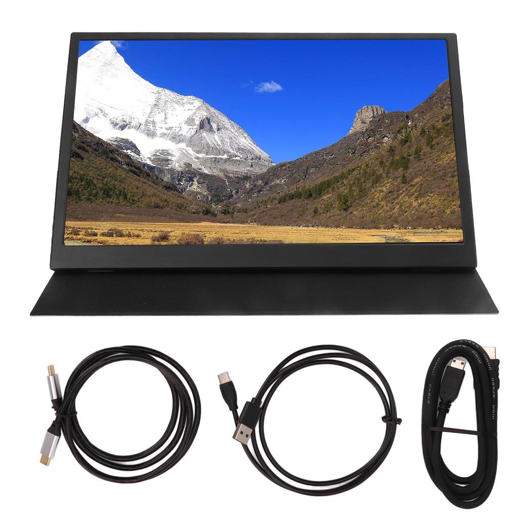 15.6 Inch Ultra Thin Portable Monitor 1080P FHD IPS Type C Laptop Monitor for PC Tablet
