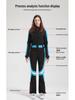 GsouSnow Damen Slim Fit Koreanischer Stil Einteiliger Skianzug - Wasserdicht, Winddicht und Atmungsaktiv für Wärme