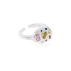 Colorful Inlaid Zirconia Ultra Sparkling Adjustable Ring For Women With Unique Design Fashion