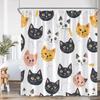 Cartoon Kids Bath Curtains Birds Rainbow Unicorns Cute Cats Fish Funny Animals Bathroom Decortaion Shower Curtain With Hooks