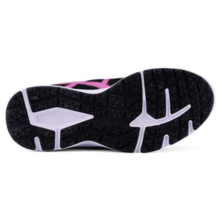 Asics Cultiv Comfortable Fabric Synthetic Leather Low Top Casual Running Shoes Women sneaker Black Pink 1012A545-001