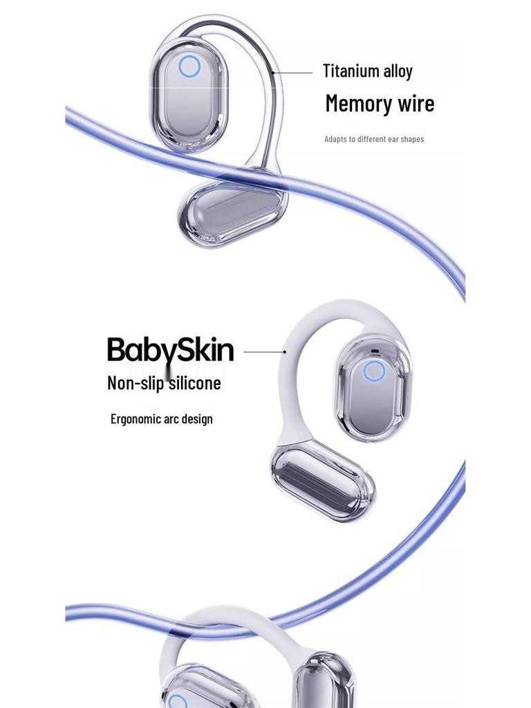 Burmester 2025 Wireless Bone Conduction Headphones - Open Ear Sport Earbuds for Running