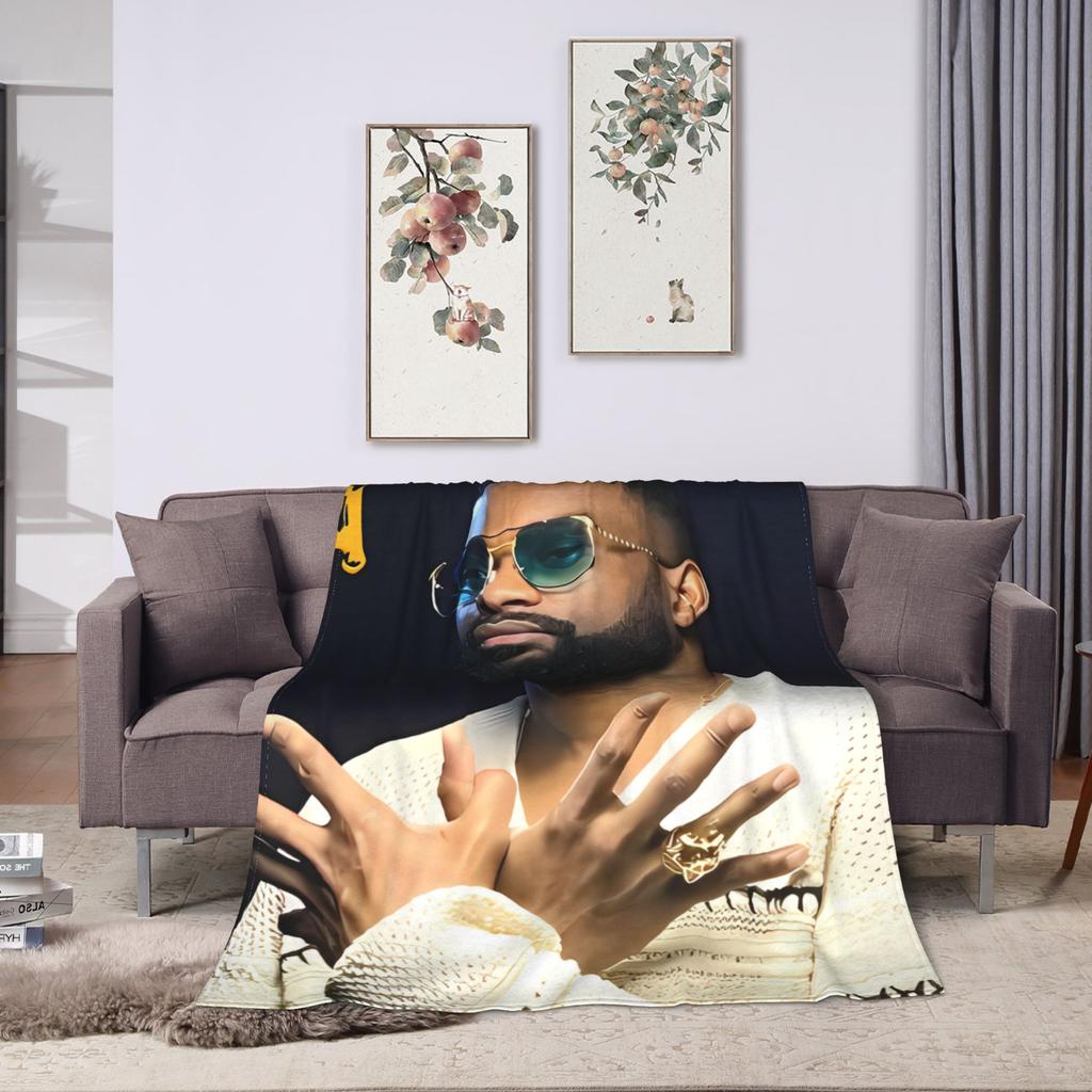 Warm Blanket Travel Fally Ipupa Throw Blanket Flannel Bedspread For Outdoor Graphic Sofa Bed Cover