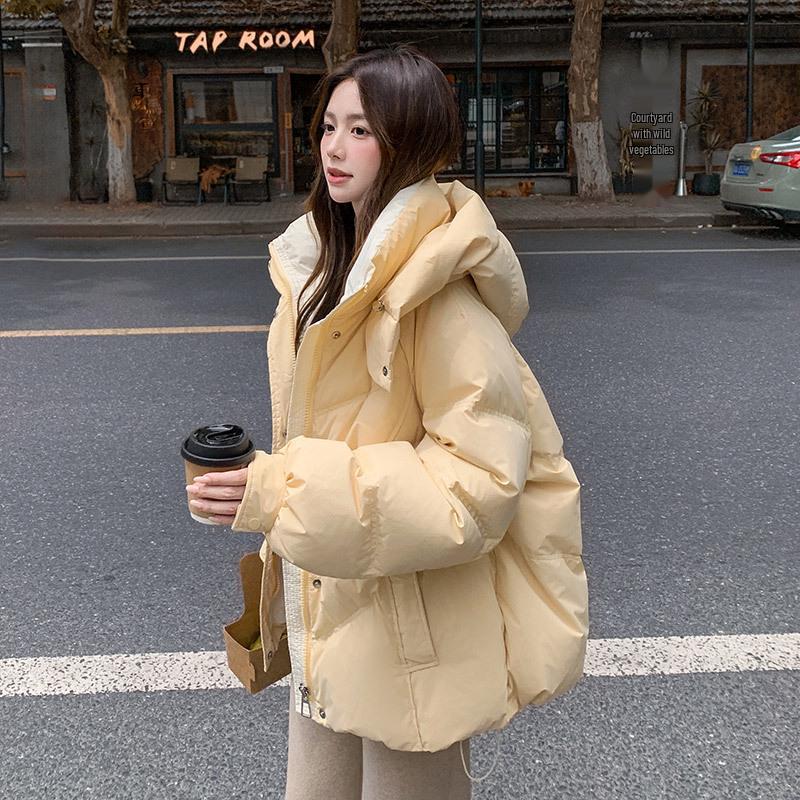 Authentic 2025 Girls' Thickened Hooded Winter Down Jacket