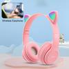 Flash Light Kids Children Headphone Voice Control Bluetooth-Compatible Pink Little Girl Earphone Gift Cartoon Phone Headset Gift