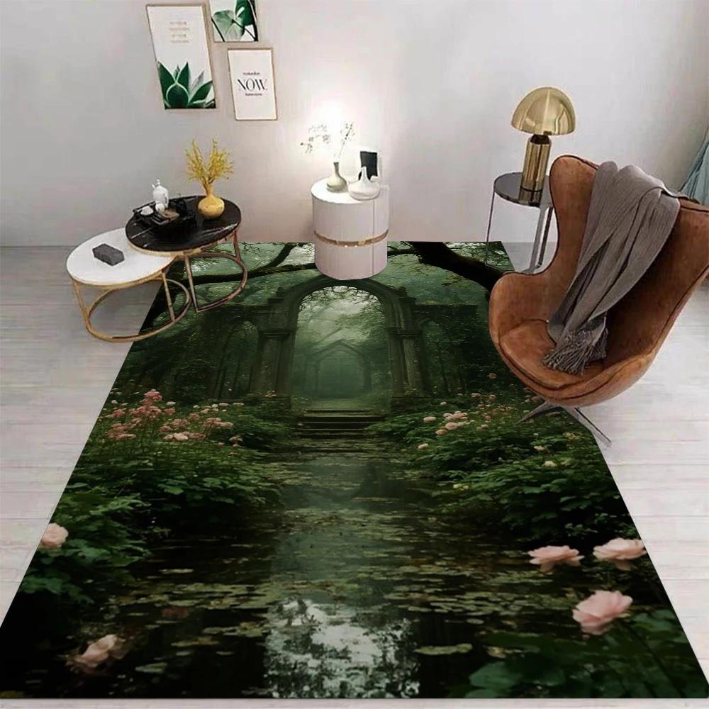 Anime Carpet Cartoon Living Room Bedroom Kitchen Sofa Table Balcony Rug Non-slip Washable Mat Exquisite Home Ornaments