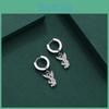 Trendy Animal Shaped Zircon Alloy Bunny Earrings For Women Cute Clip-on Style