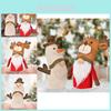 Adorable Plush Christmas Decoration Rudolf Doll With Antlers Perfect For Holiday Cheer