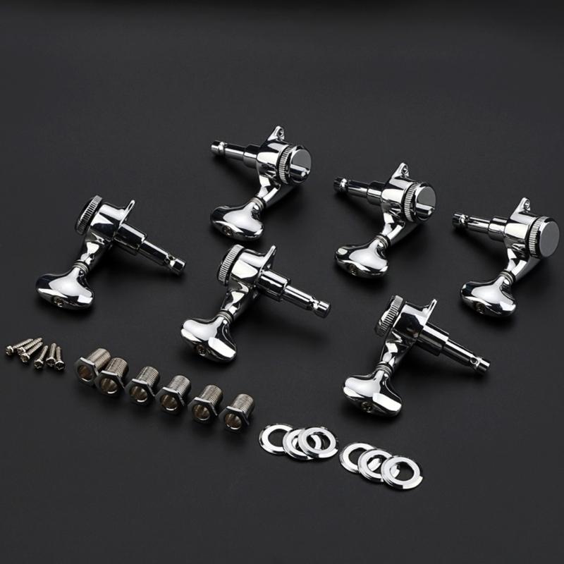 Guitar Tuners 3R3L Tuning Pegs Guitar String Tuner Guitar Accessories Metal Guitar Tuners Metal Texture for Guitars