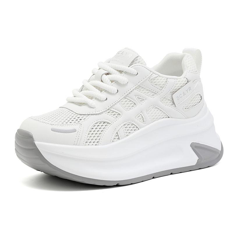 Platform women s shoes summer new casual fashion versatile lightweight platform shoes 34 бежевый