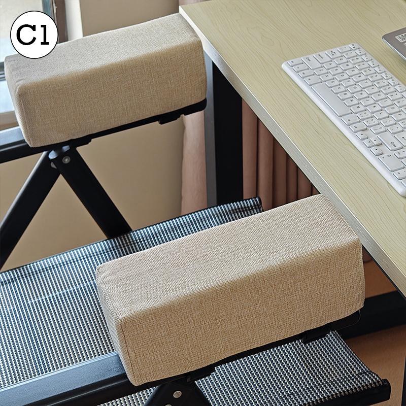 Cotton Linen Foam Elbow Pillow Chair Armrest Pad Support Arm Rest for Office Gaming Chair Armrest Chair Cushion Pad Elbow Relief