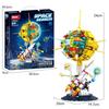 Dongfanghong 1 Space Rocket Building Blocks Semi Perspective Puzzle Assembly Educational Toy for Kids Artificial Satellite Model