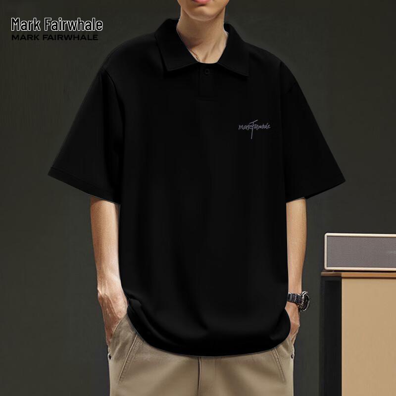 Mark Fairwhale Men s Summer Loose Fit Polo Shirt 2XL