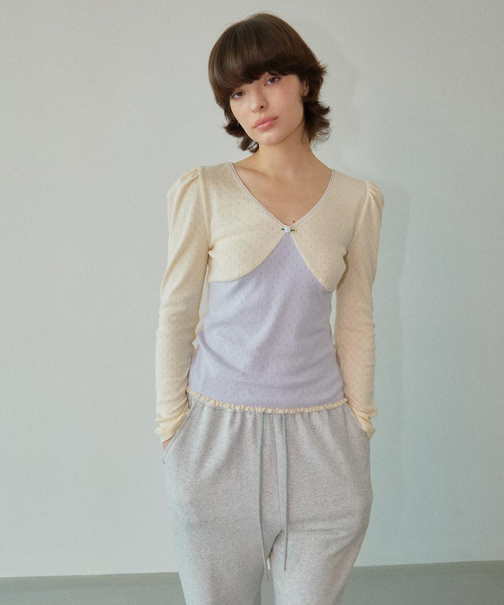 Wove Moment Sophie Puff Sleeve Top Lilac Wbdftp006Lc Lilac/34