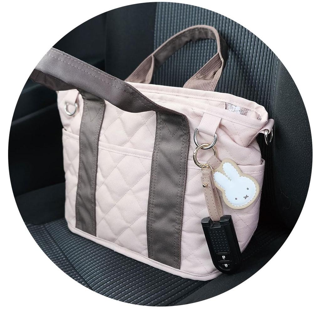 [Nicot] [Miffy] PU Smart SchlüsselanhängerCharakterAuto ZubehörLanyardGeschenkSüßer Bär (Miffy Boris)