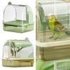 Hanging Bathtubs Shower Box Parrots Bathtubs Clear Automatic Visible Bath Shower for Small Birds Birdcage Decoration