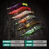 Artificial Luminous Shrimp Lure Soft Silicone Bait 1Pc 9cm 12g with Overweight Ultra-sharp Hook TPE Material Fish Accessories