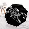 Triple Moon Goddess Symbol Sticker Decal for Car LaptopUmbrella, Portable 3-Fold Compact Umbrella for Men & Women Gift