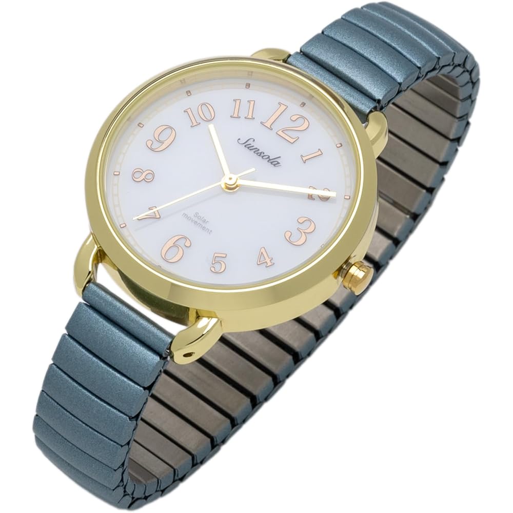 Fieldwork Women s Analog Solar-Powered Watch Blue with Flexible Strap Model ASS177-4