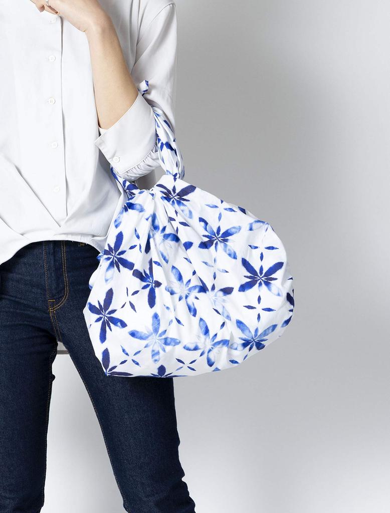 Asobishin Indigo Dye Aoba 100 x 100 Three Furoshiki Cotton - (Large) - Approx. cm, Widths, (Wrapping Cloth),