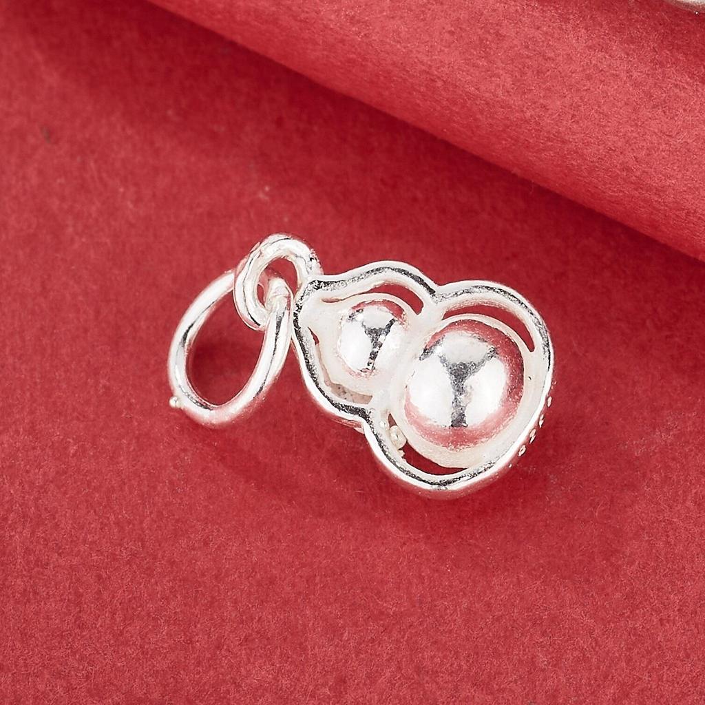 S925 Sterling Silver Gourd Pendant & Fortune Charm DIY Bracelet