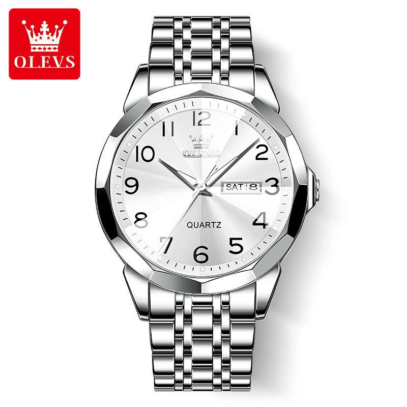 

One Piece Daioli Men s Double Calendar Quartz Waterproof Watch with New Digital Face