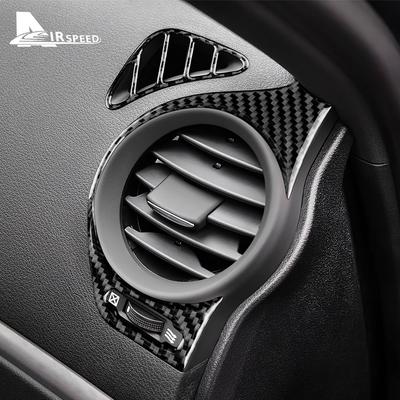 Carbon Fiber Car Air Conditioning Vent Outlet Trim Decoration Stickers For Lexus IS250 300 350C 2006-2012 Interior Accessories