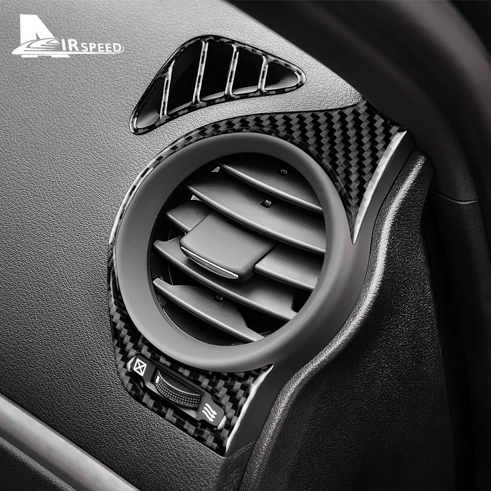 Carbon Fiber Car Air Conditioning Vent Outlet Trim Decoration Stickers For Lexus IS250 300 350C 2006-2012 Interior Accessories