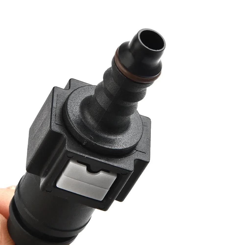 Straight 7.89mm ID6 Car Fuel Line Hose Pipe Coupler Quick Release Connector SET For Gasoline Diesel Oil Pipe Pump Rubber Fitting