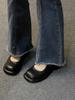 Baotou half-drag women wear thick skirts, French heightening one pedal, with new bottom Mary Jane cool slippers 2025
