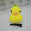 1/2/5Pcs Hair Pin Flocking Cartoon Capibara Chick Duck Decor Spring Design Metal Hair Clips Decorative Holiday Party Hairpins Hair Accessories