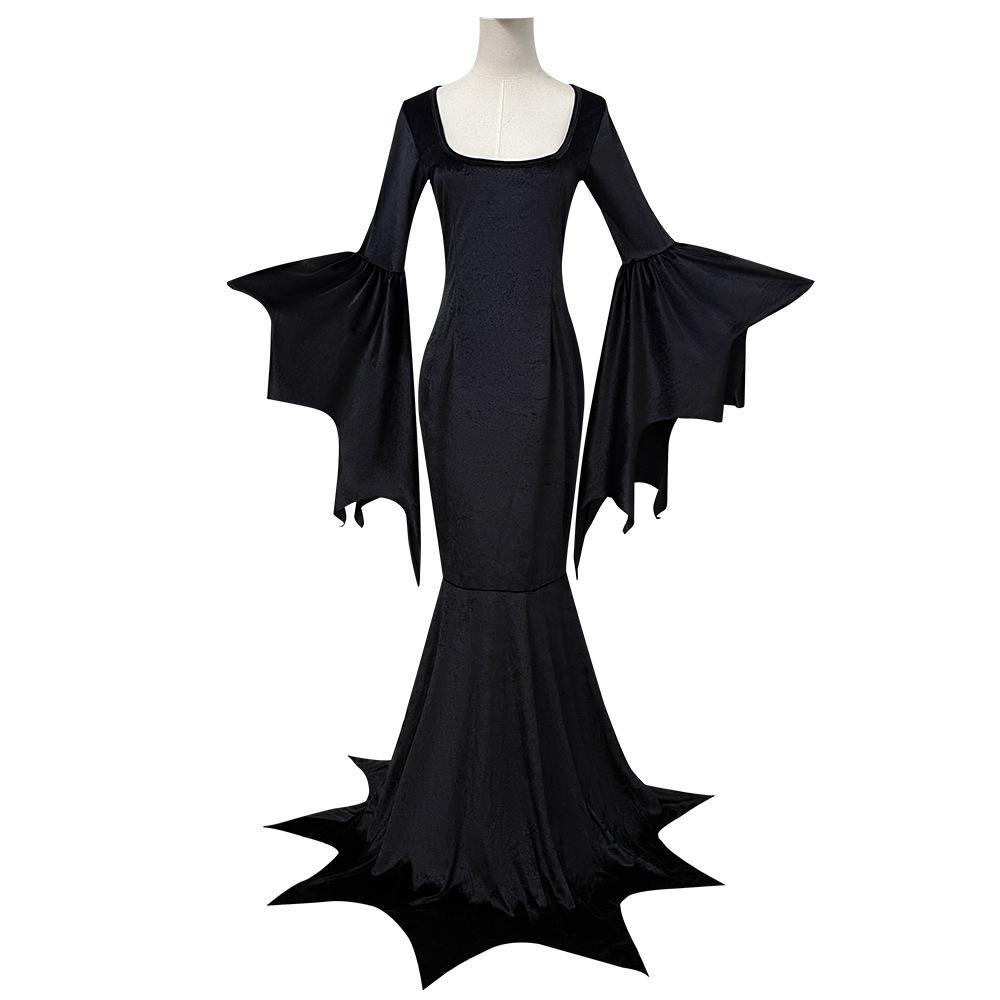 Halloween Bat Witch, Dark Gothic, Witch Vampire Makeup Ghost Bridal Dress Performance Costume