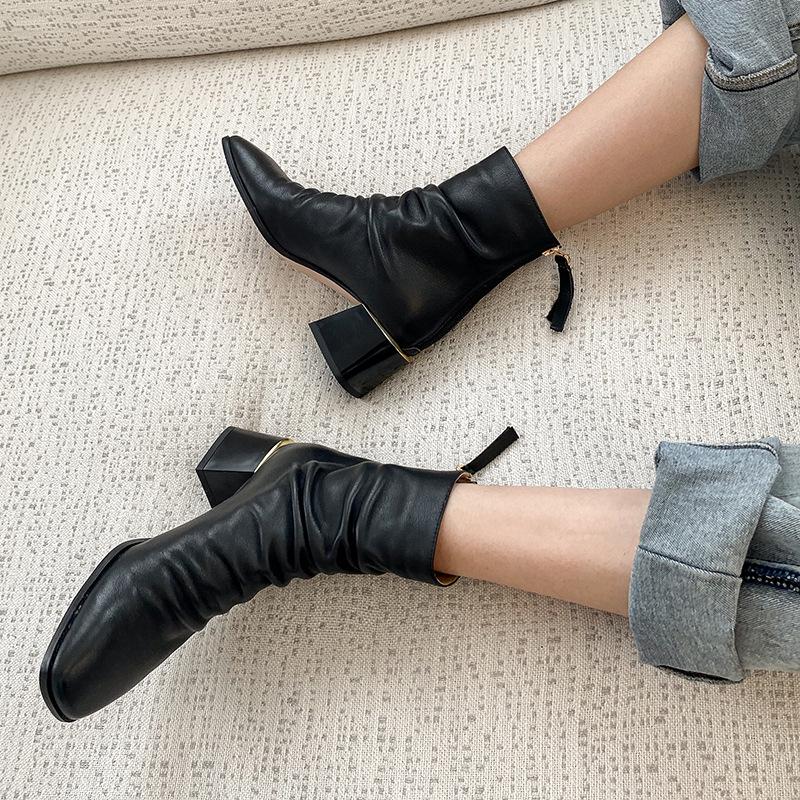 Botas Tacon Grueso De Moda Flash Sales, UP TO 58% OFF | www.fridafilms.com