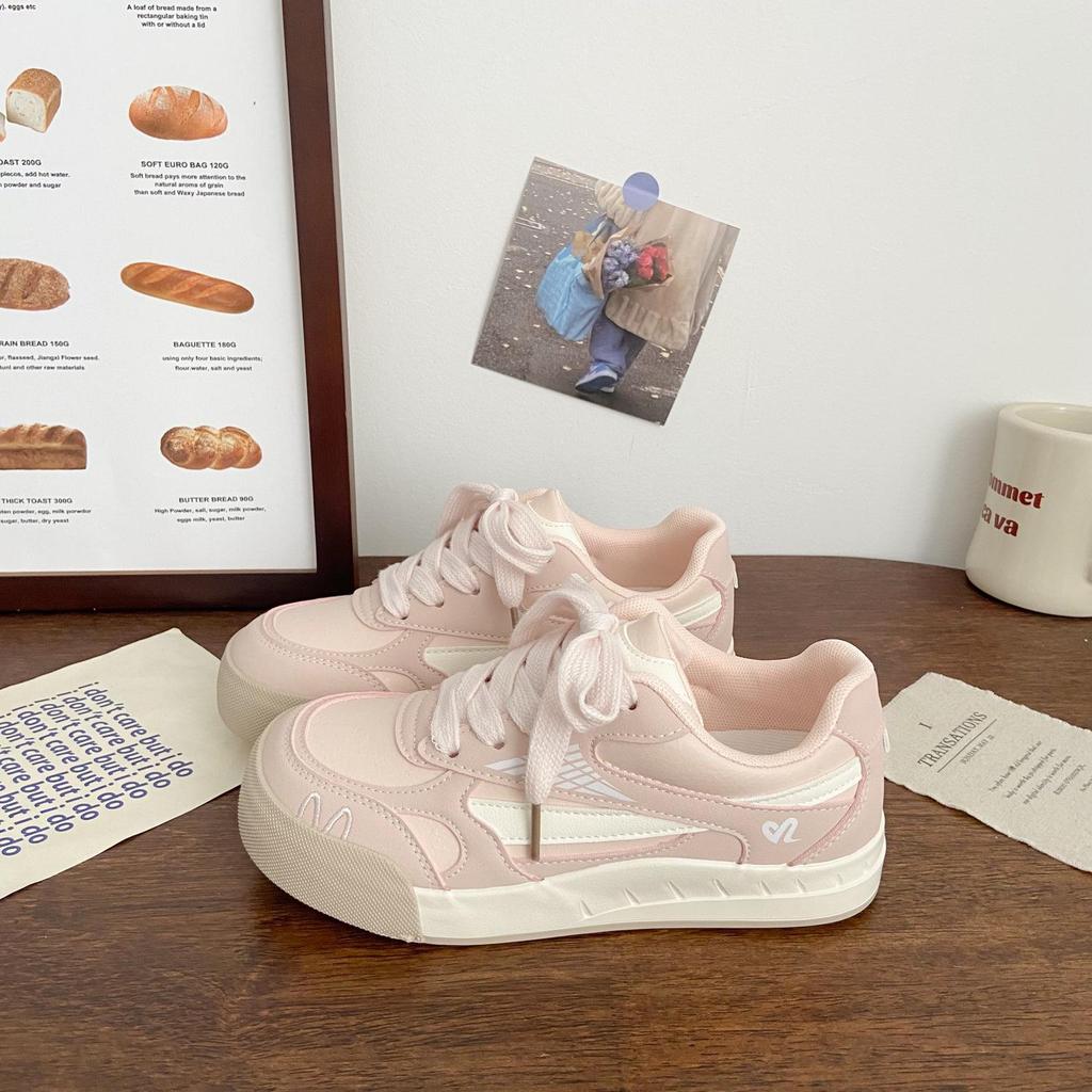 Women's German Training Sneakers: Thick-Soled, Ugly-Cute Chic, 2025 Summer, Versatile White Sports Shoes
