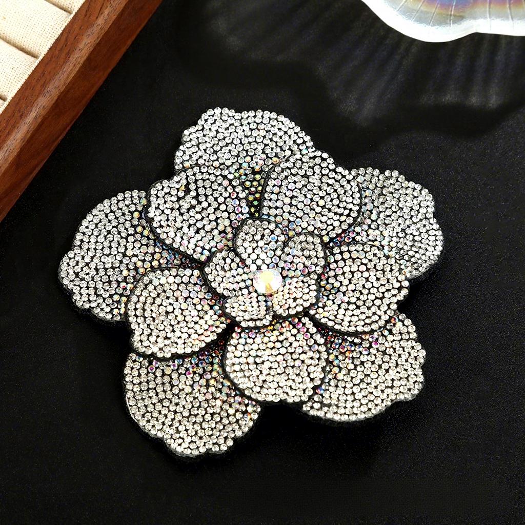 Handmade Rhinestone Flower DIY Brooch Accessories Fashion Four Seasons Shoes Garment Clothing Decoration Flower