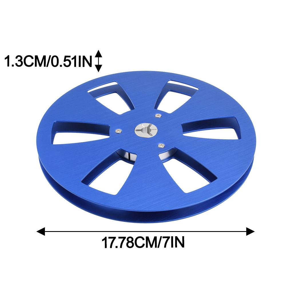 Bandă de înregistrare cu 6 găuri, 7 inci, bobina de îndoire/rezistență la uzură, casetă cu rolă deschisă, bandă pentru bobine din aliaj de aluminiu pentru Studer ReVox/TEAC/BASF