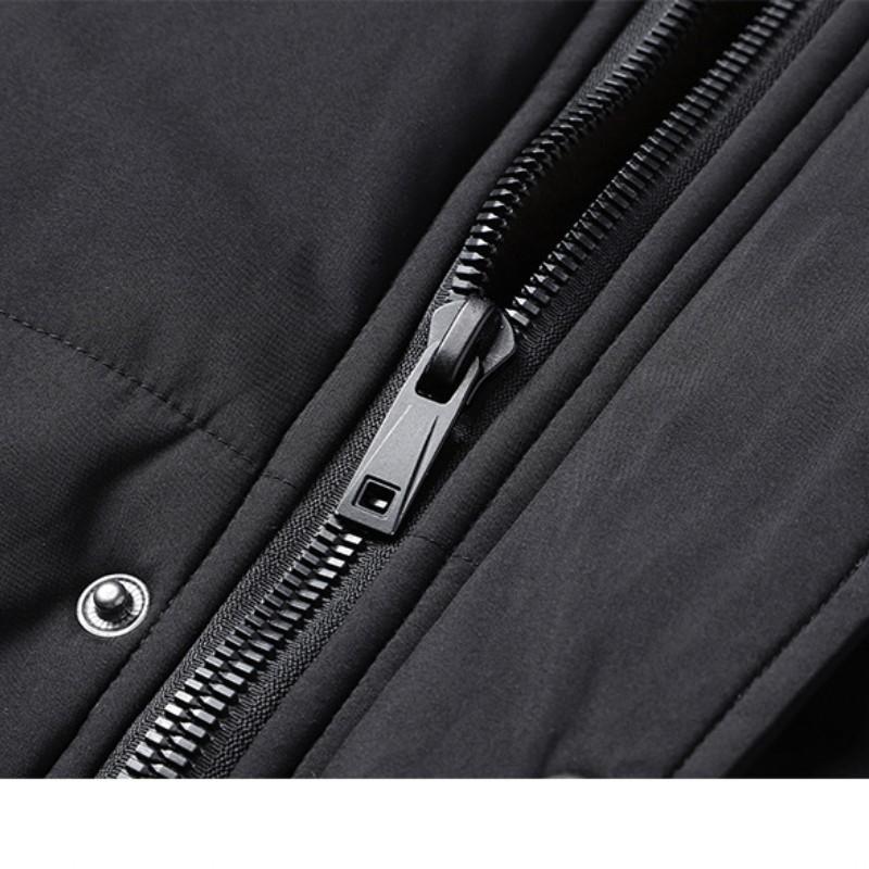 Pánské tlusté zateplené kabáty bomber bundy Pánské tlustší Teplé plyšové bundy s kapucí Kabát s kapucí Fleece Pánské bundy Outwear Jaqueta Masculina