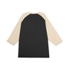 Men's Round Neck Contrast Color Raglan Three-quarter Sleeve Top T-shirt