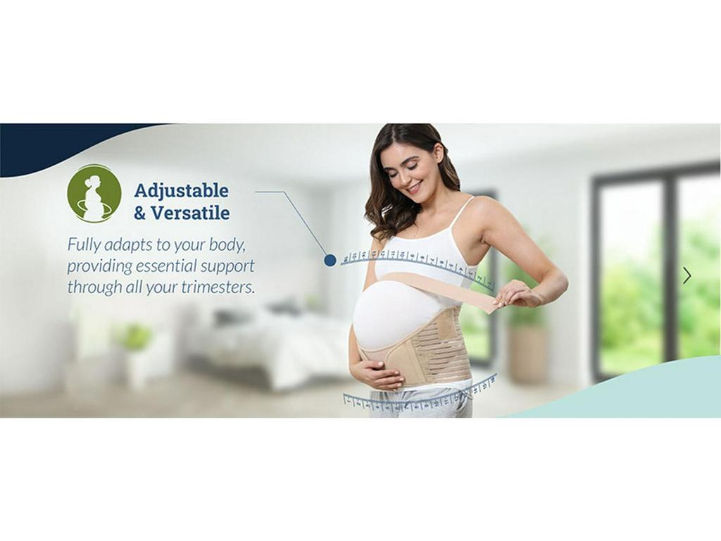 Breathable Maternity Belly & Back Support Band - Adjustable Prenatal Relief for Pregnant Women