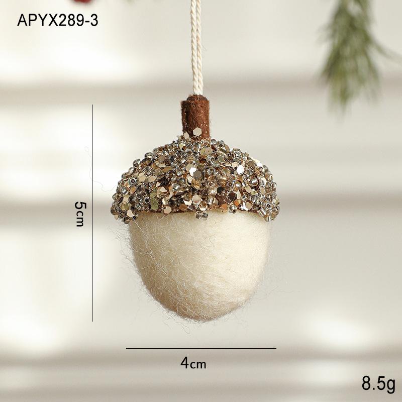 New Christmas Pinecone Felt Christmas Tree Pendant, Pendant, Christmas Atmosphere Set Decoration Items