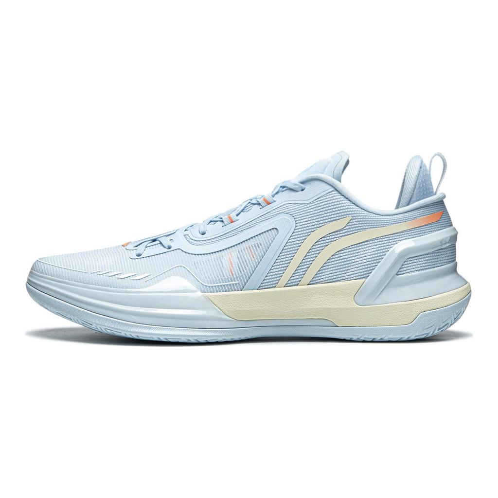 LiNing Liren Assassin 1 Snowmelt Cushioned Slip-Resistant Lightweight Rebound Low-Top Basketball Shoes Men's Sky Blue ABPU021-4