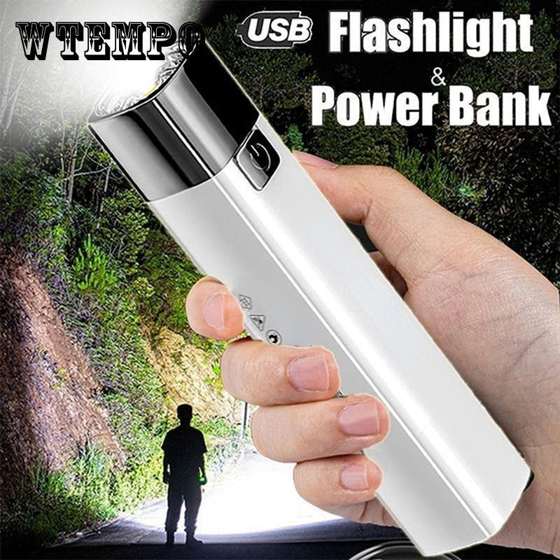 

2 IN 1 Ультра яркий тактический светодиодный фонарик G3 ; Power Bank Наружное портативное освещение Антибликовый потолочный светильник