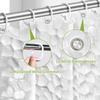 PEVA Waterproof Shower Curtain - Thickened, No-Punch, Simple Partition for Bathroom or Dormitory