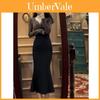 Korean Style Womens Fall Outfit Long Sleeve Top With Asymmetric Fish Tail Skirt For Casual Chic Look